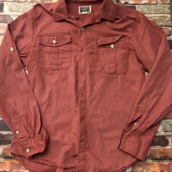 converse button down shirt mens